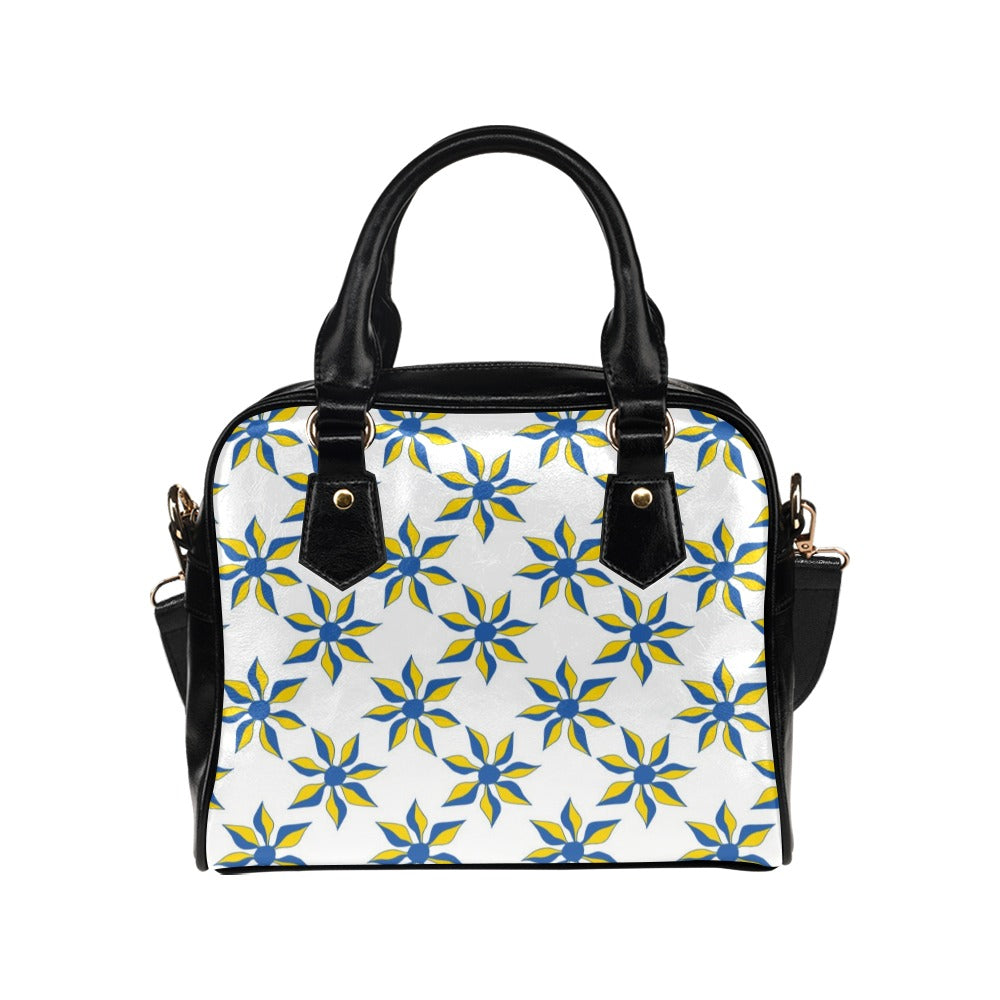 Ukraine Decorative Floral Shoulder Handbag