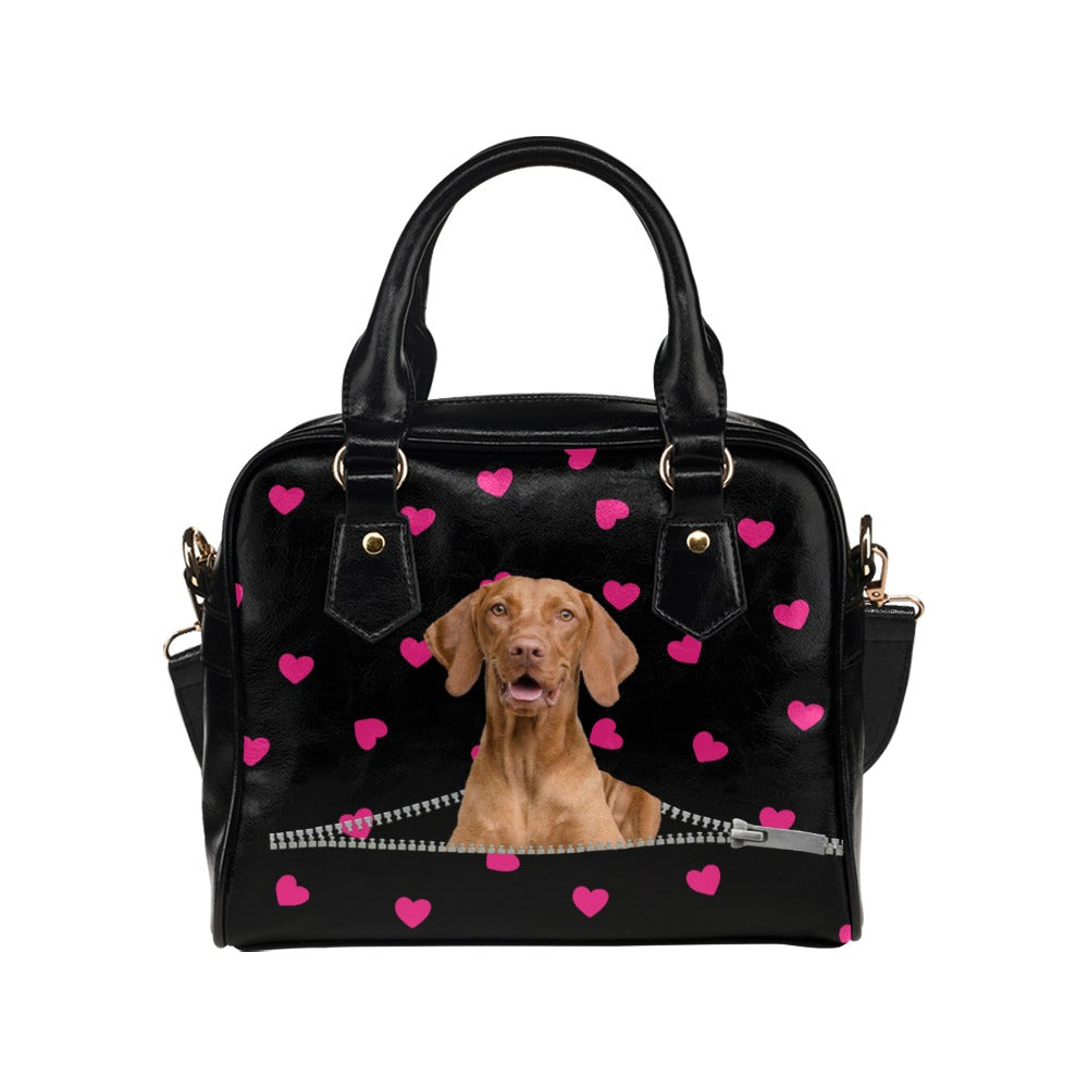 Vizsla Hearts Shoulder Handbag