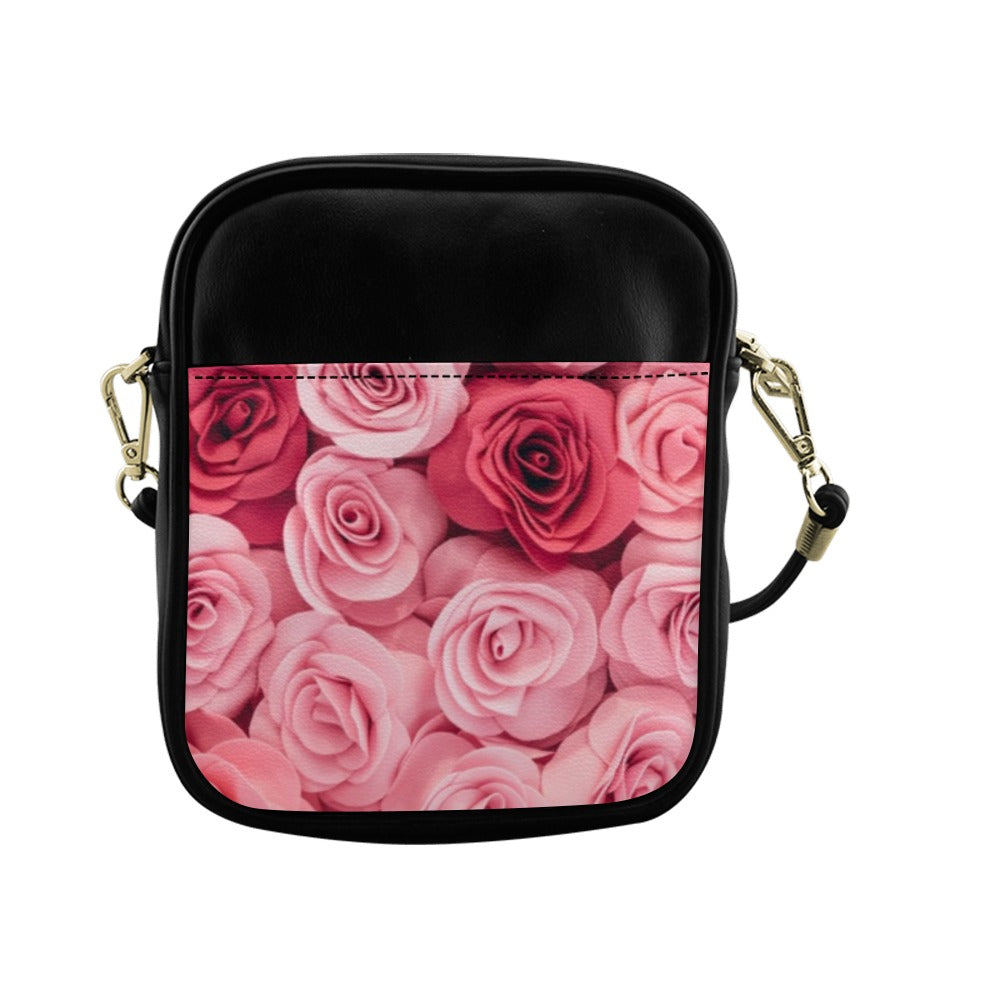 Pink Roses Sling Bag