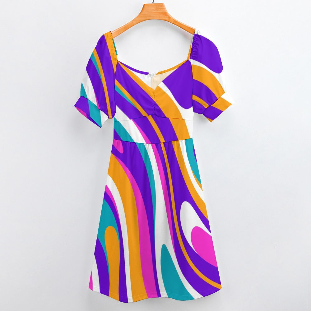 Psychedelic Groovy Sweetheart Dress