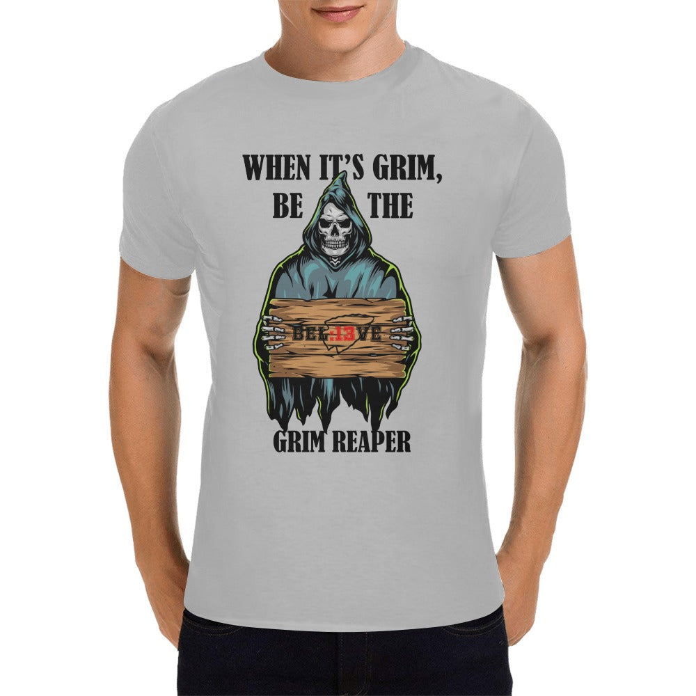 Chiefs Grim Reaper 13 Seconds Grey Men's T-Shirt