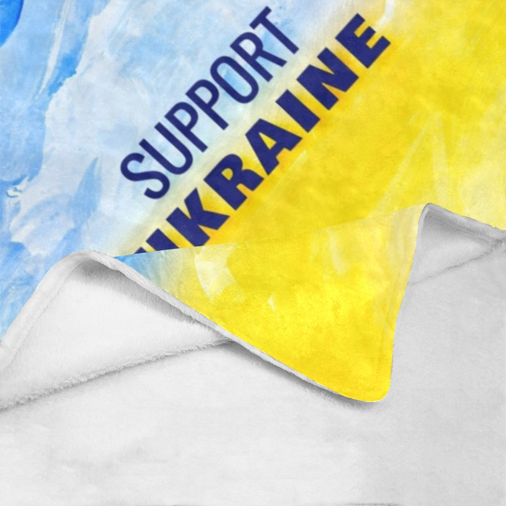 Support Ukraine Ultra-Soft Micro Fleece Blanket 60"x80"