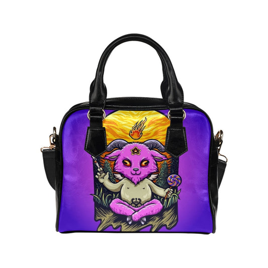 Trippy Mascot Baphomet Cute Shoulder Handbag