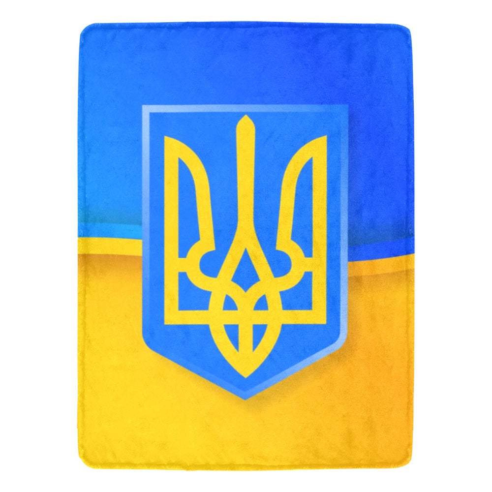 Emblem Of Ukraine Ultra-Soft Micro Fleece Blanket 60"x80"