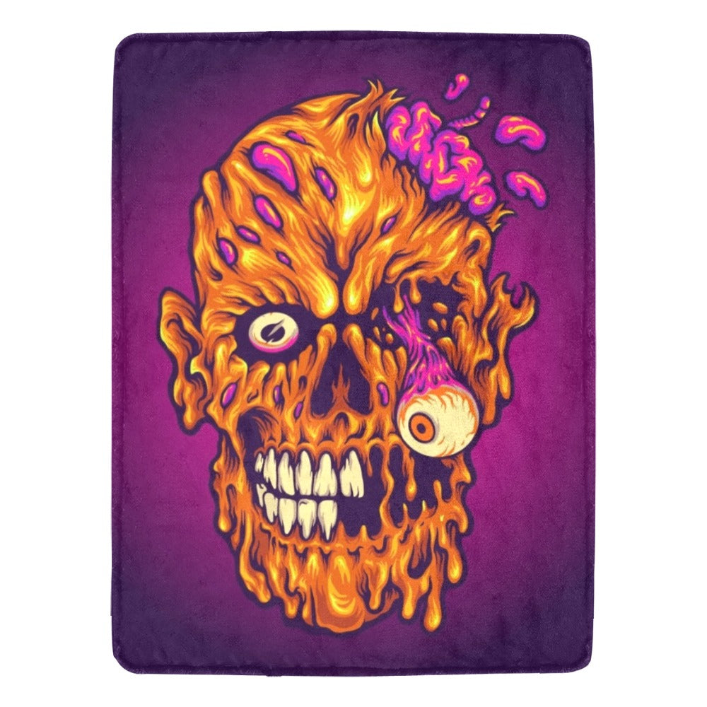 Zombie Creepy Head Horror Ultra-Soft Micro Fleece Blanket 60"x80"