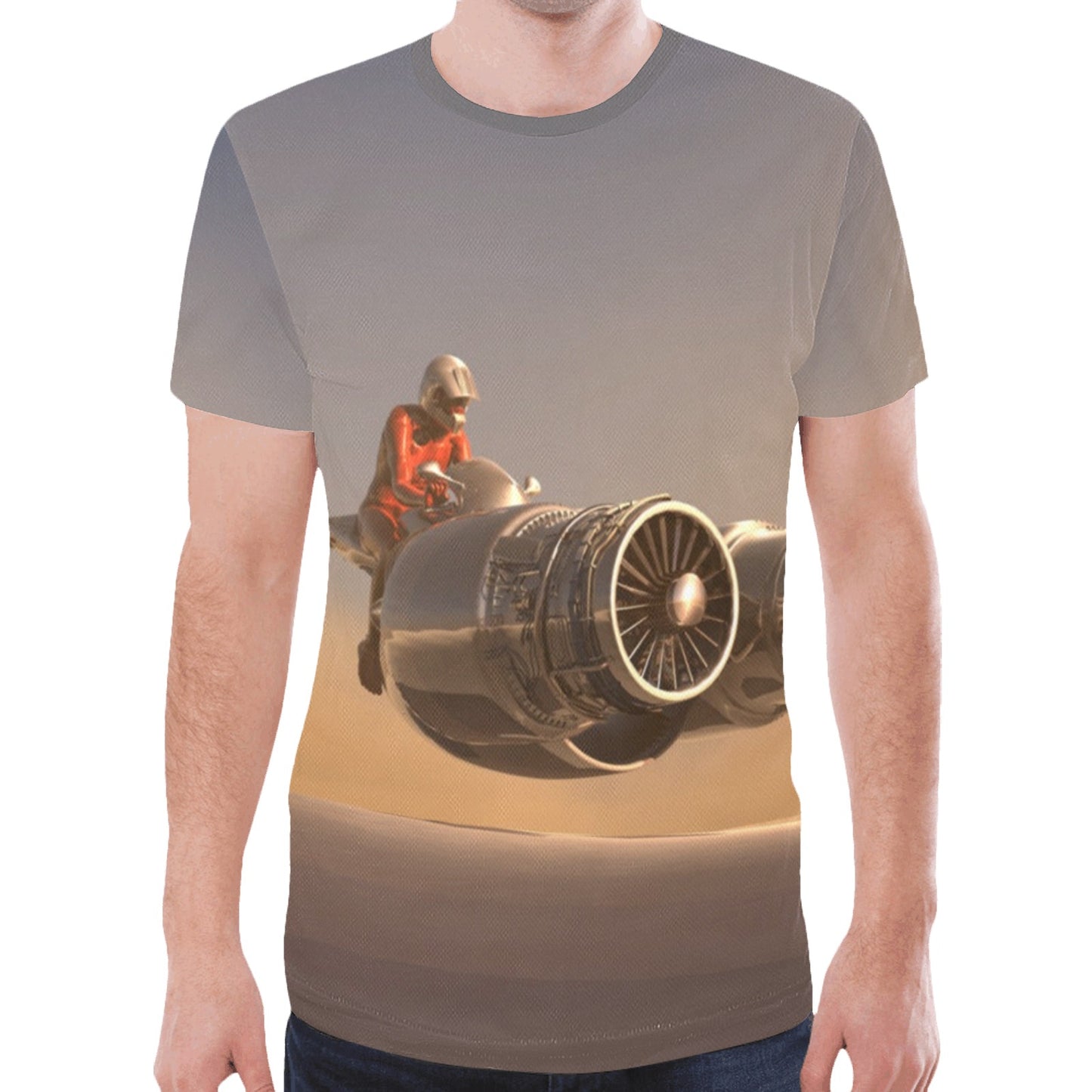 Air Motorcycle Turbine Jet New All Over Print T-shirt