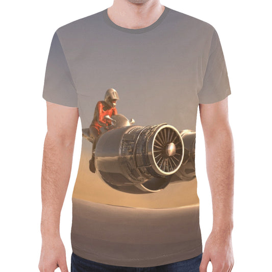 Air Motorcycle Turbine Jet New All Over Print T-shirt