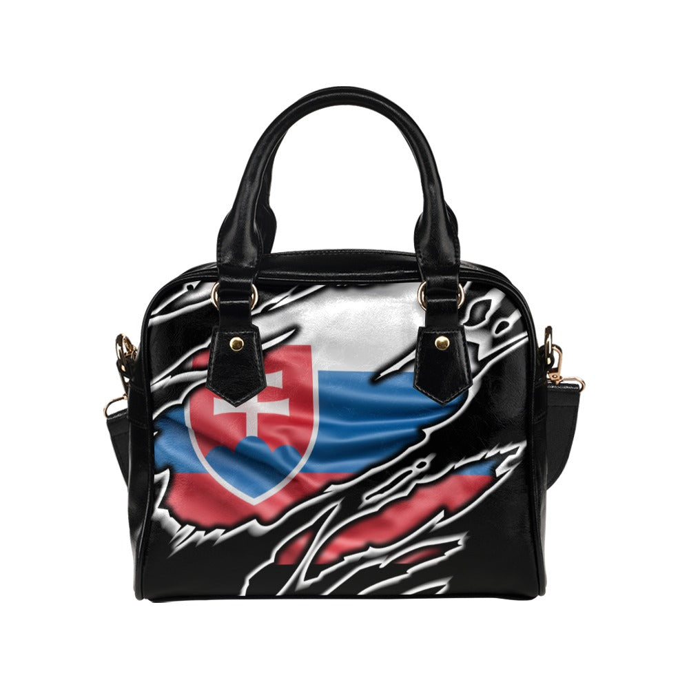 Flag Slovakia patriot love Shoulder Handbag