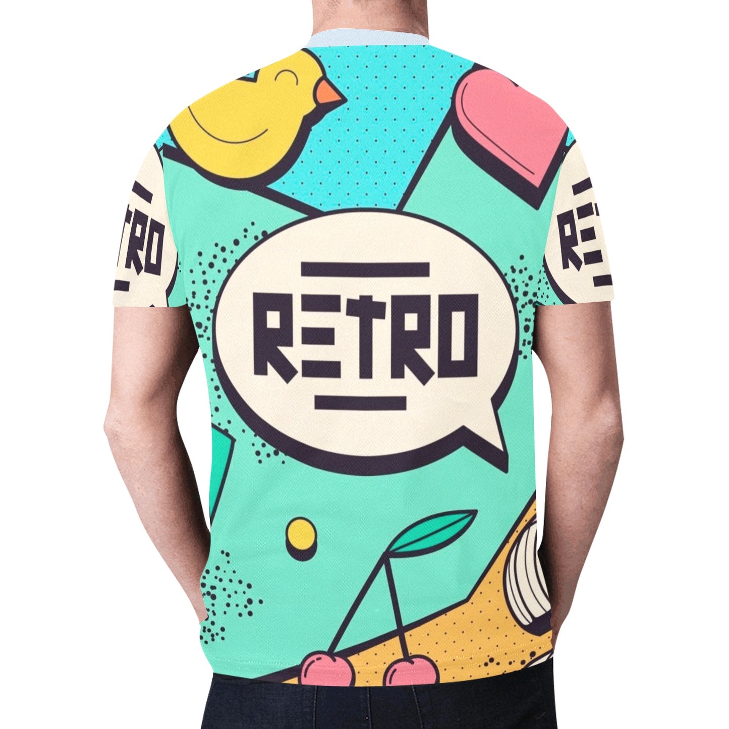 Retro Tattoo Set New All Over Print T-shirt