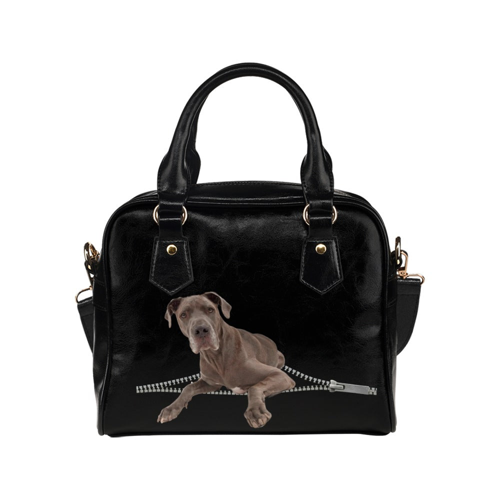 Great Dane Zip Shoulder Handbag