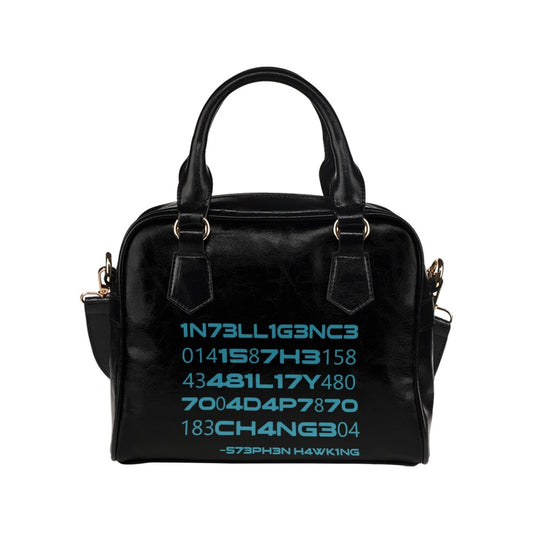 Intelligence Is The Ability To Adapt To Change Funny Stephen Hawking Shoulder Handbag