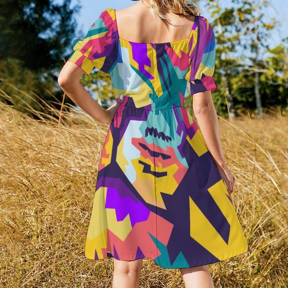 Crazy Colors Sweetheart Dress