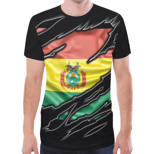 Flag Bolivia patriot love New All Over Print T-shirt