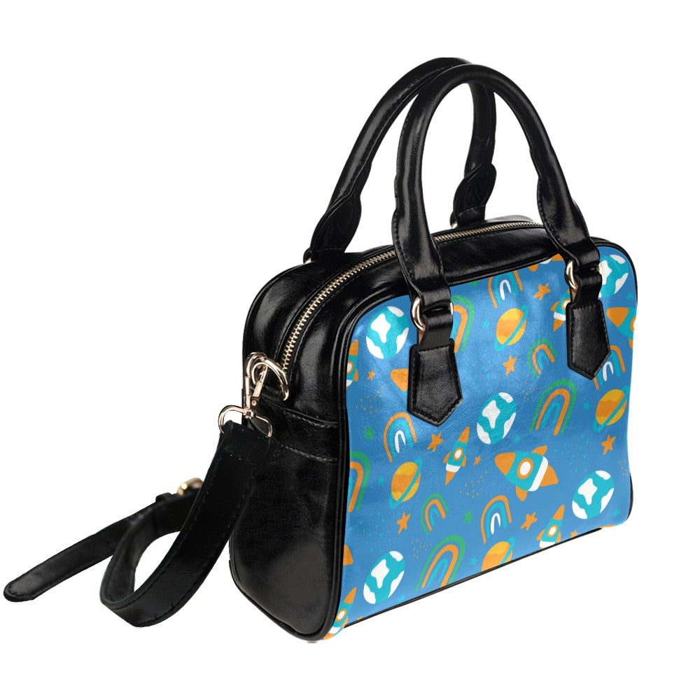 Rainbow Space Shoulder Handbag