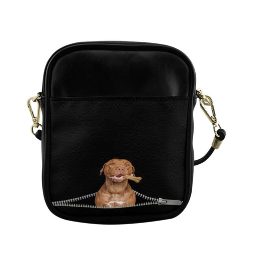 American Pitbull Terrier Zip Sling Bag