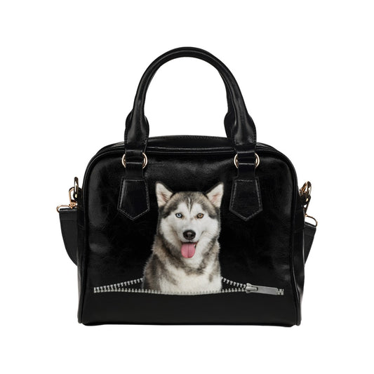 Siberian Husky Shoulder Handbag