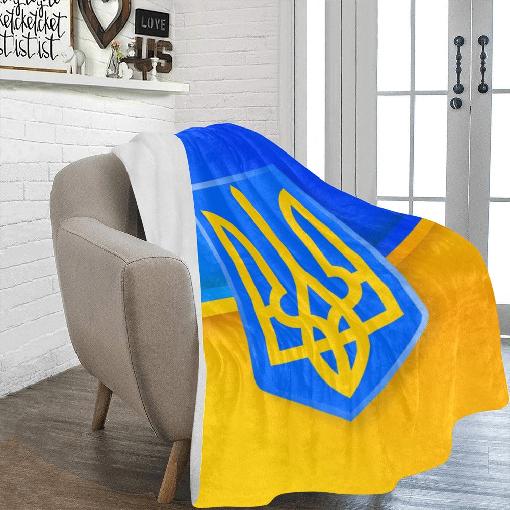 Emblem Of Ukraine Ultra-Soft Micro Fleece Blanket 60"x80"