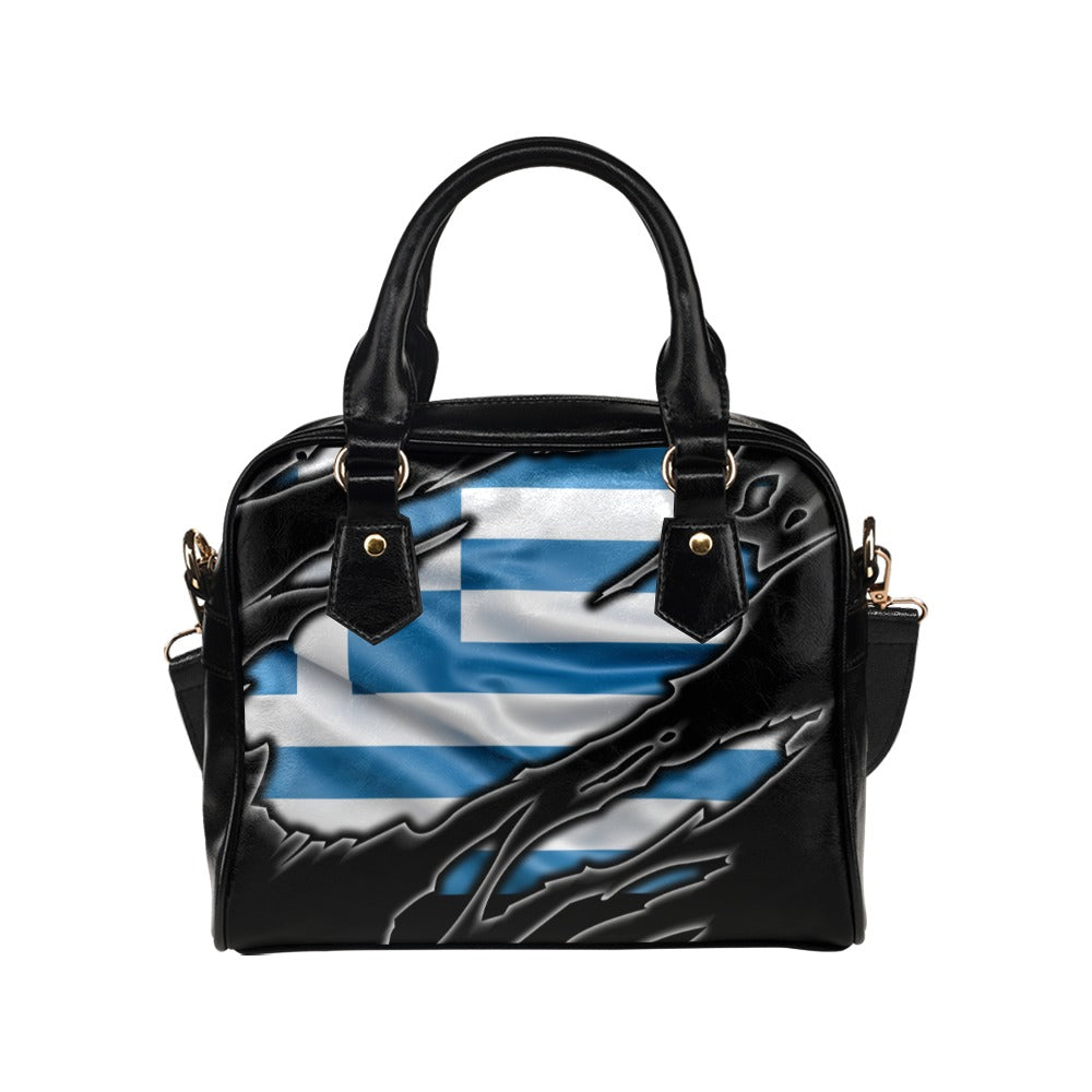 Flag Greece patriot love Shoulder Handbag