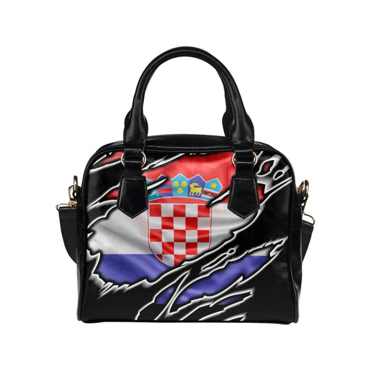 Flag Croatia patriot love Shoulder Handbag