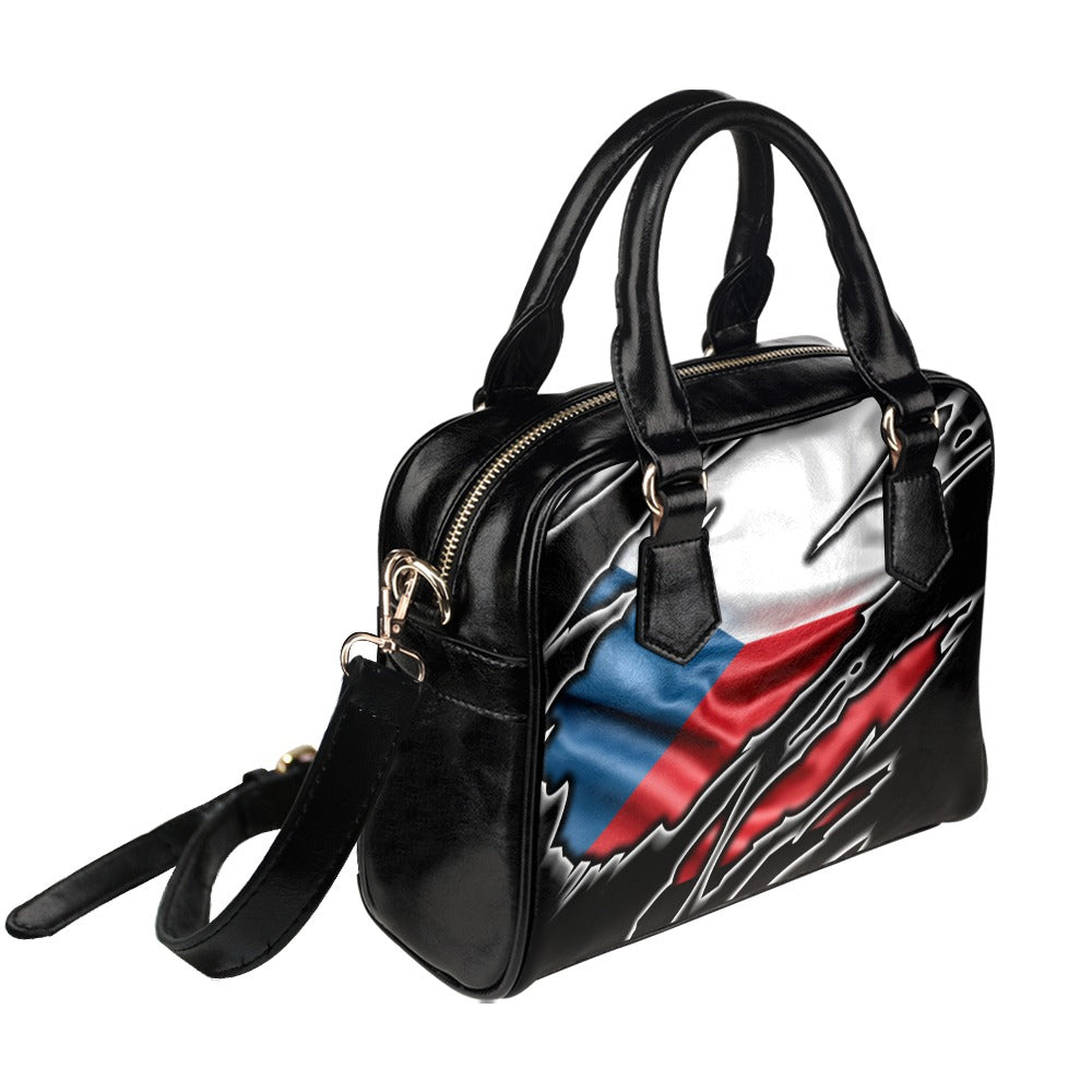 Flag Czech republic patriot love Shoulder Handbag