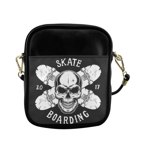 Skateboarding Black Rock Sling Bag