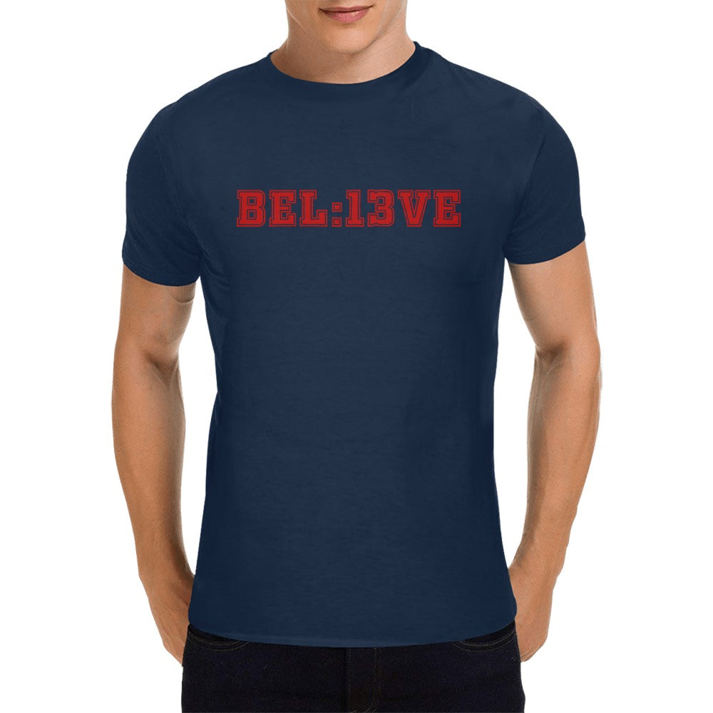 Believe 13 Seconds KC Navy Men's T-Shirt