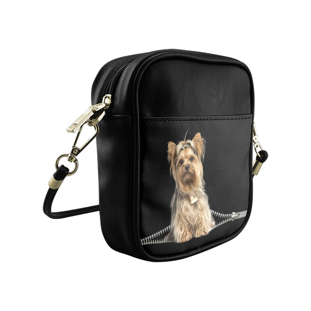 Yorkshire Terrier Zip Sling Bag