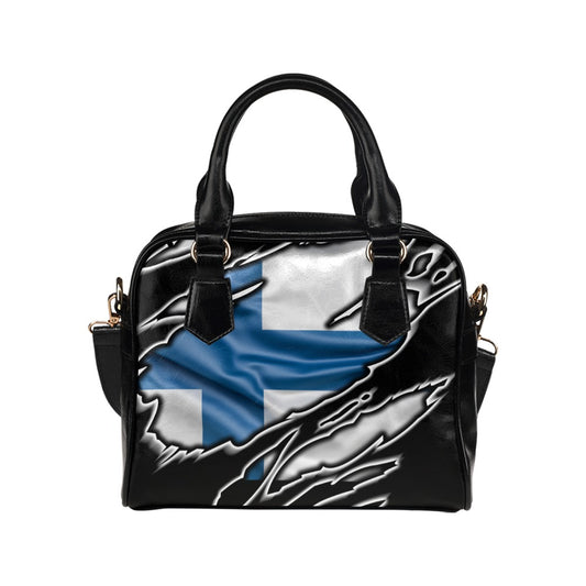 Flag Finland patriot love Shoulder Handbag