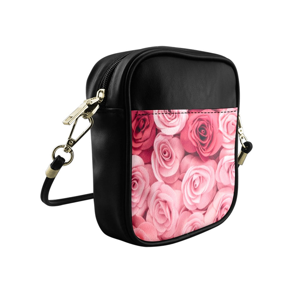 Pink Roses Sling Bag