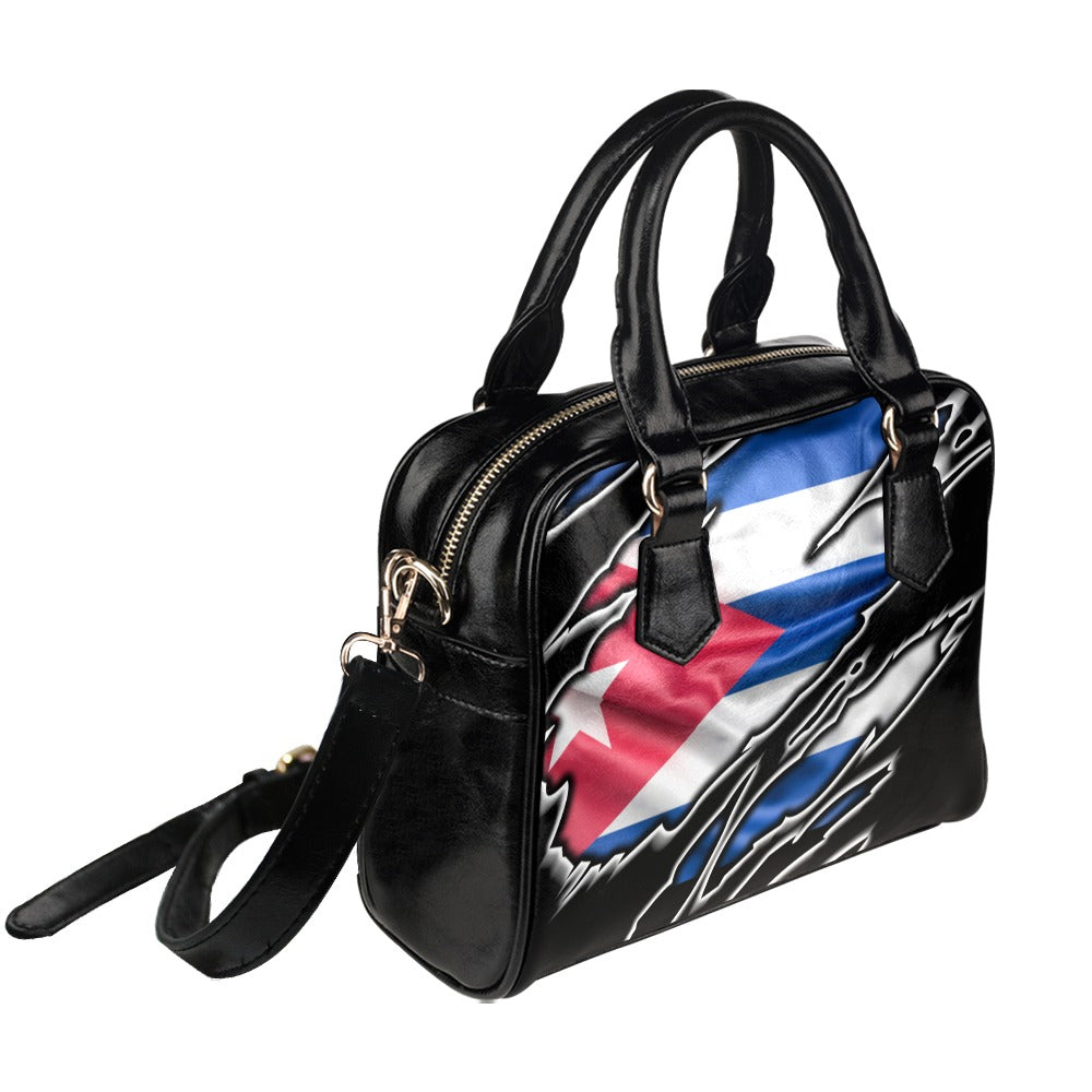 Flag Cuba patriot love Shoulder Handbag