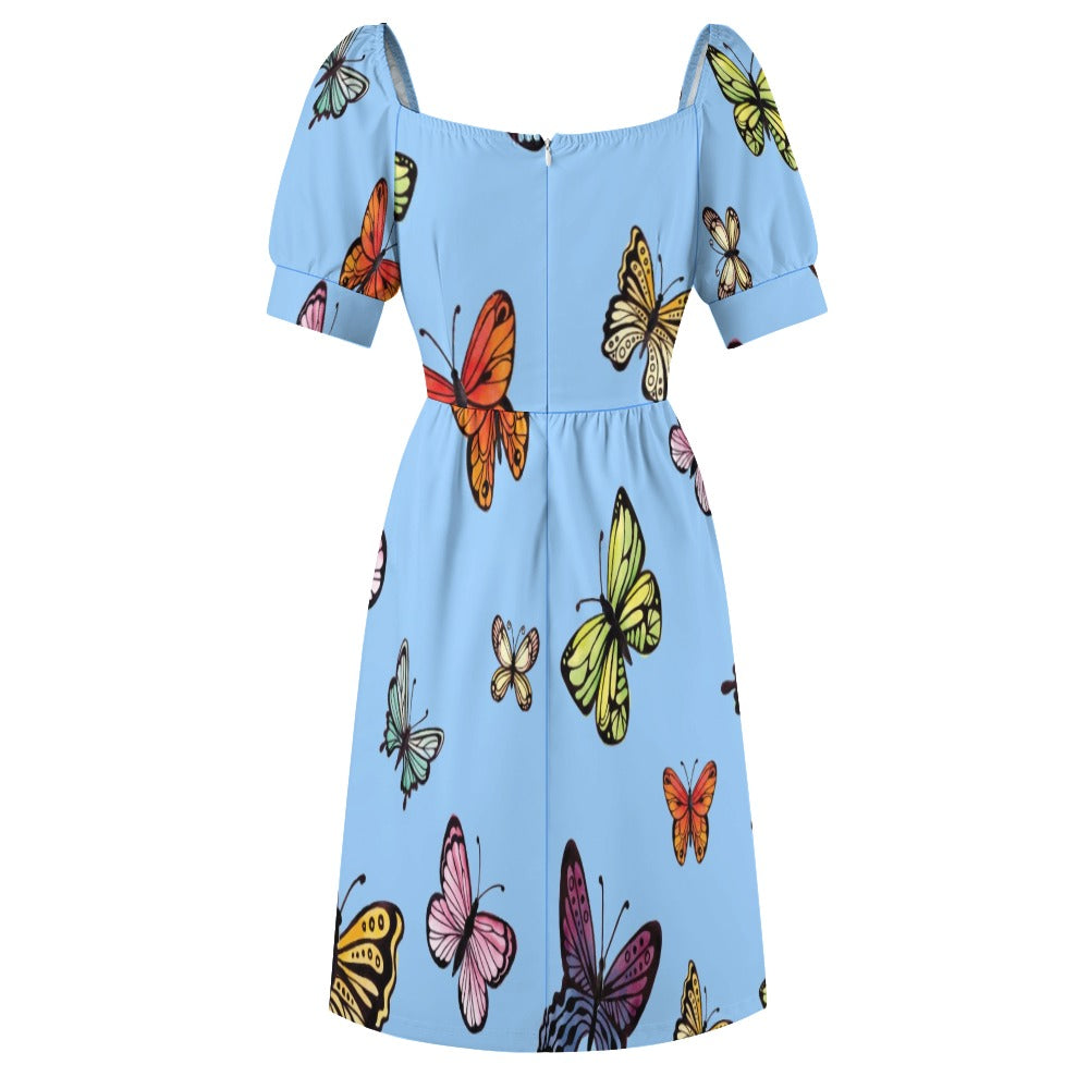 Colorful Butterflies collection Blue Sweetheart Dress