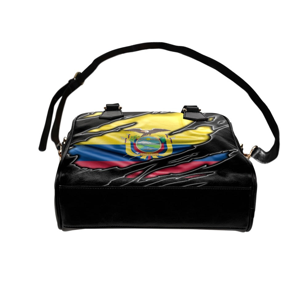 Flag Ecuador patriot love Shoulder Handbag