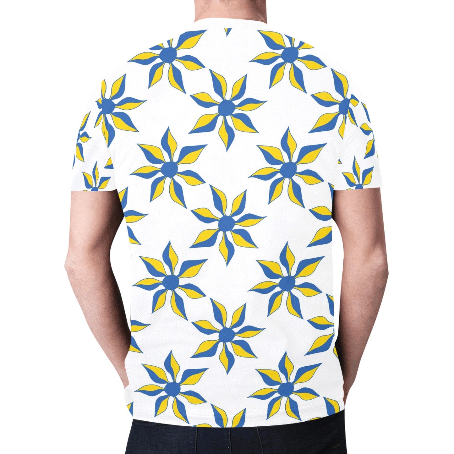 Ukraine Decorative Floral Pattern Abstract Background New All Over Print T-shirt