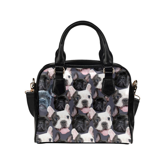 Cute French Bulldogs Shoulder Handbag