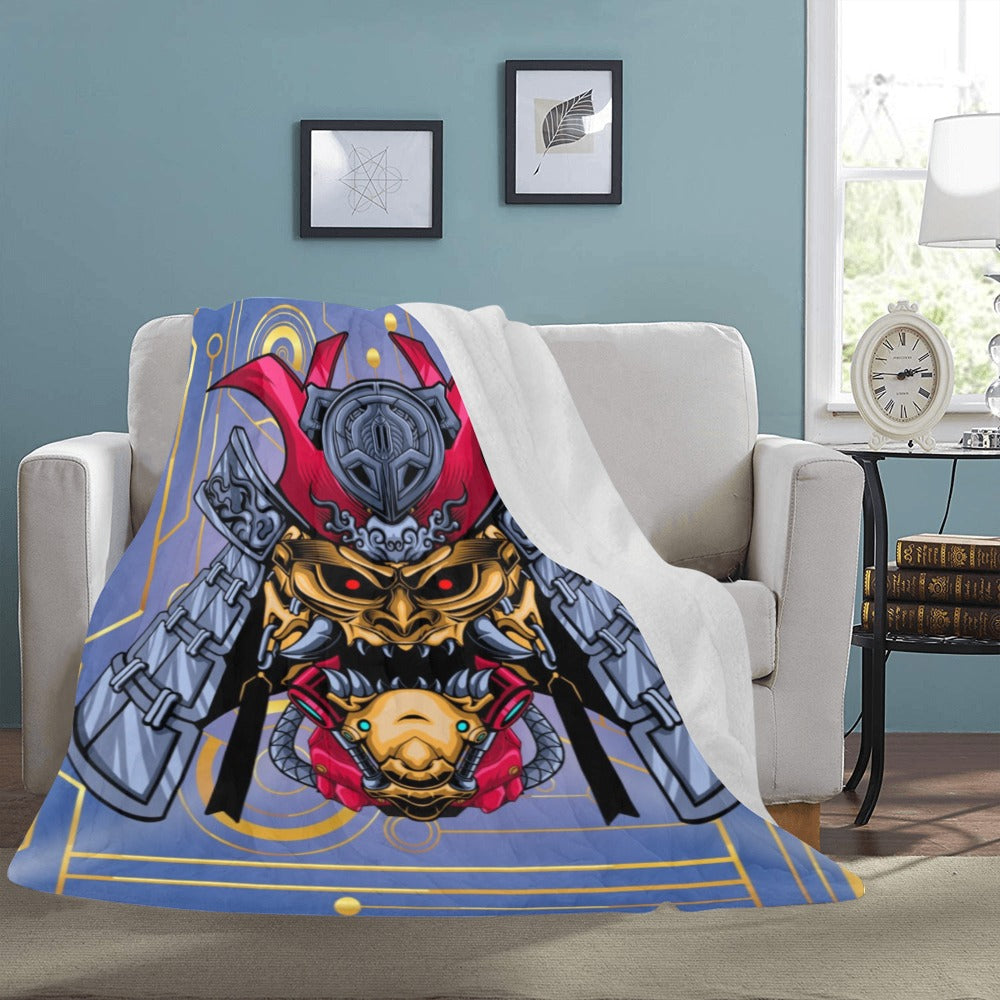 Japanese Devil Robot Ultra-Soft Micro Fleece Blanket 60"x80"