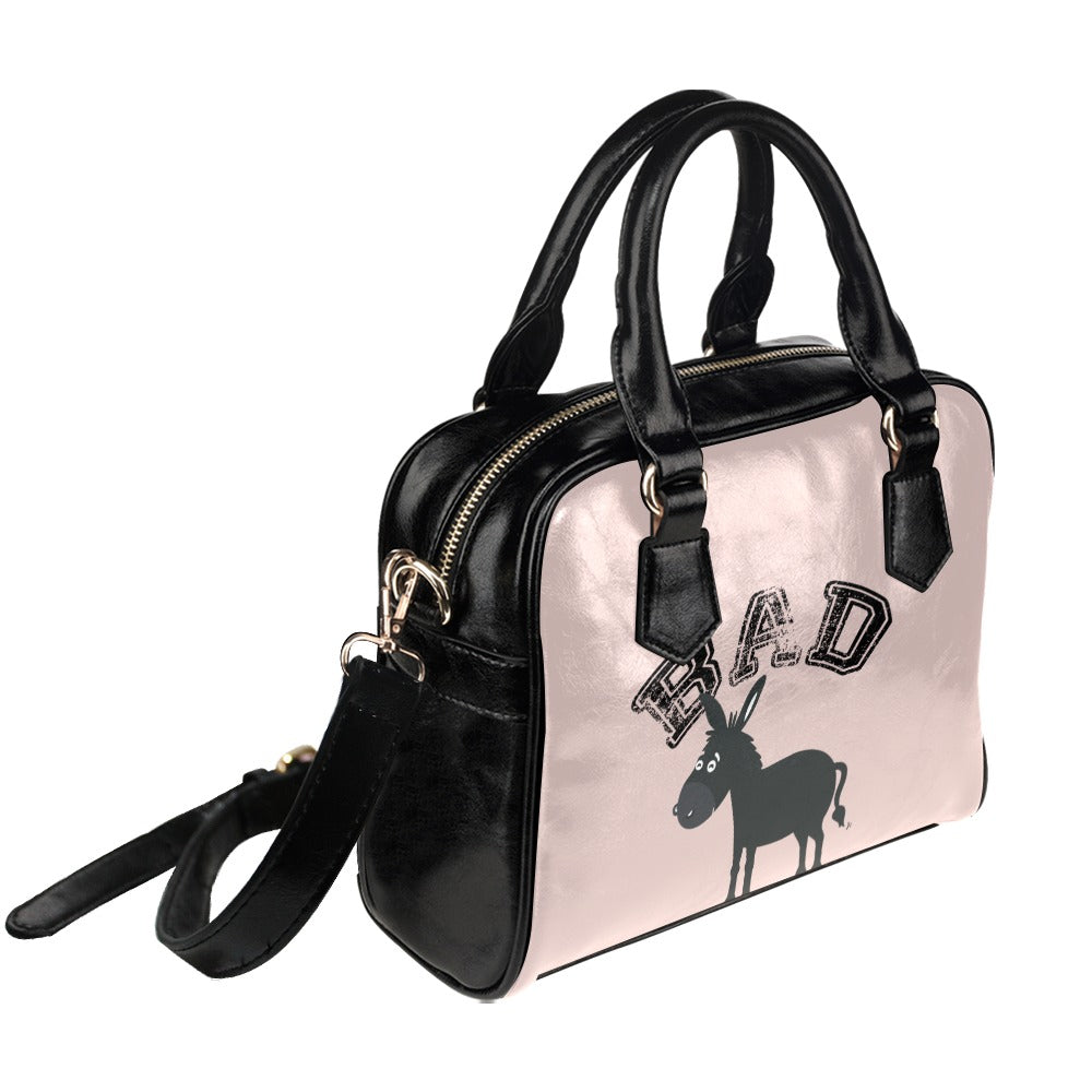 Bad as Funny Donkey Jackass Sarcastic Graphic Novelty Shoulder Handbag