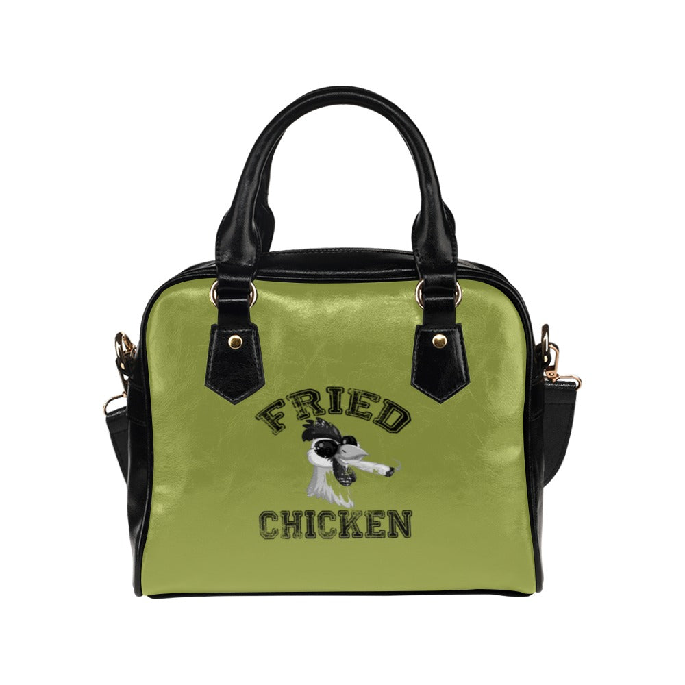 Fried Chicken Funny 420 Marijuana Graphic Novelty Shoulder Handbag