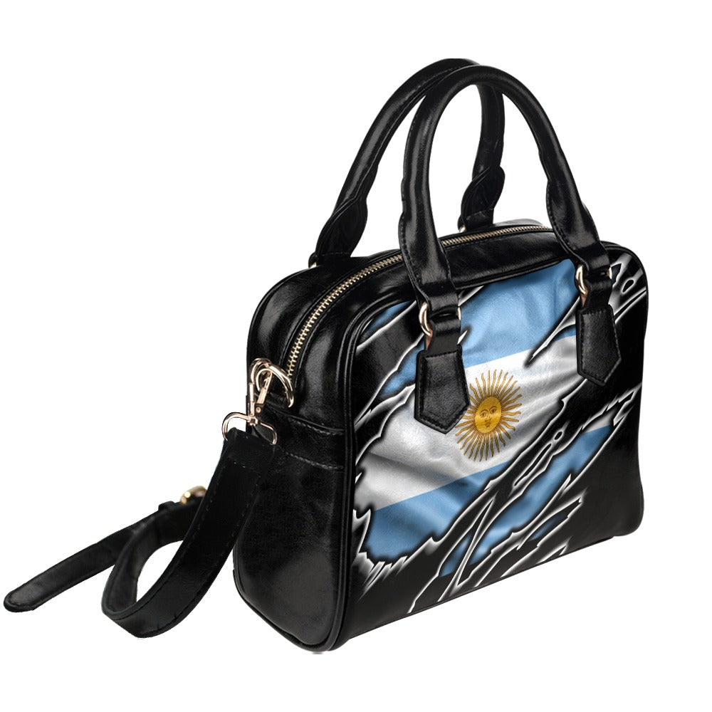 Flag Argentina patriot love Shoulder Handbag