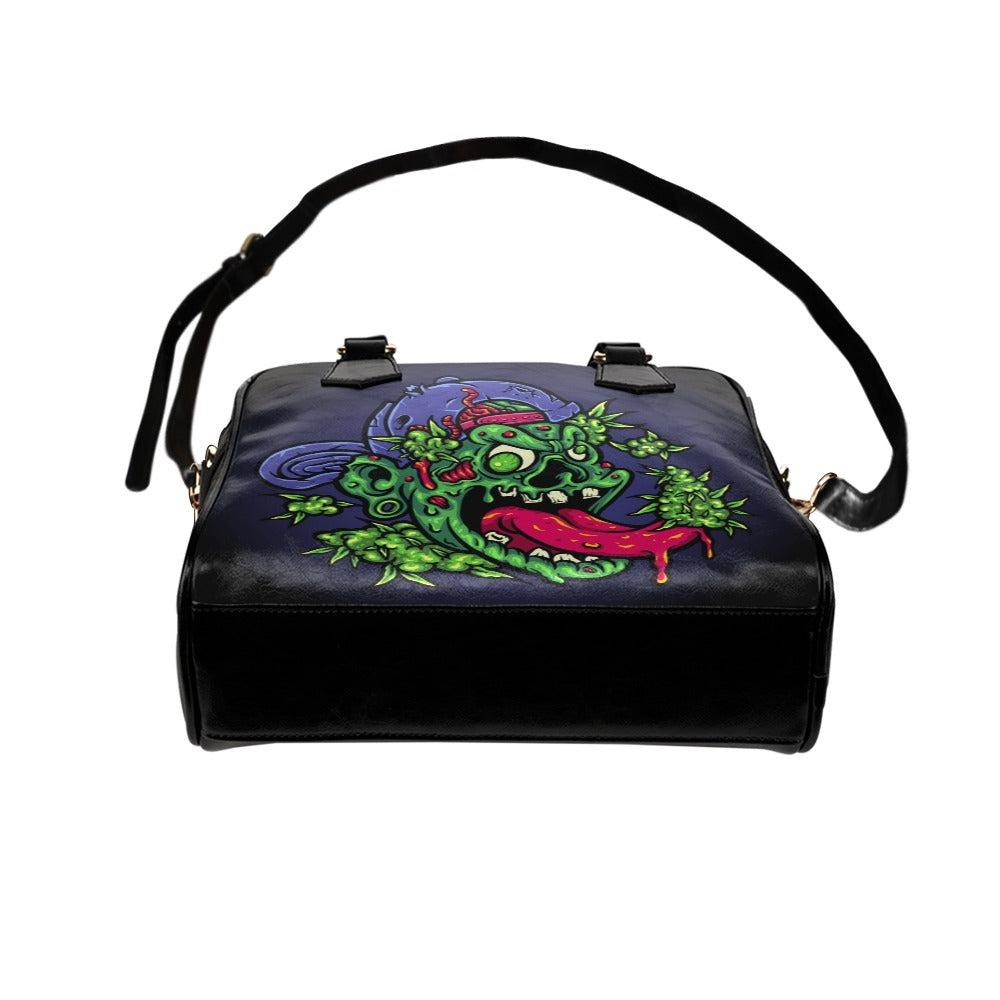 Cartoon Zombie Stoner 420 Shoulder Handbag