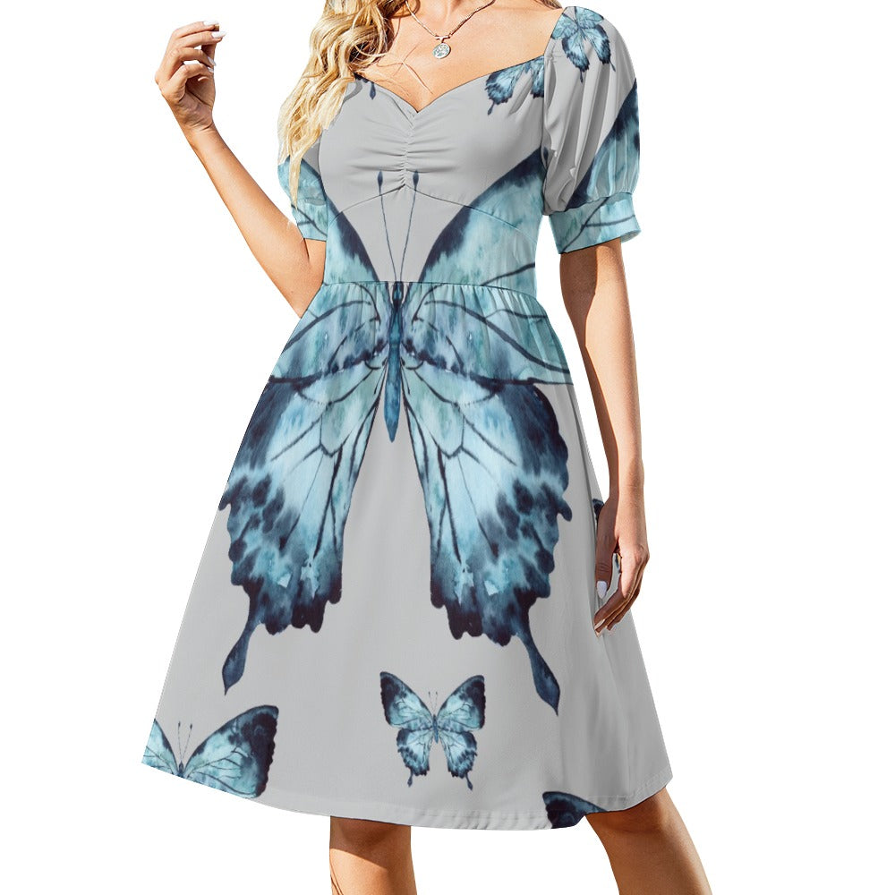 Artistic Butterflies Sweetheart Dress