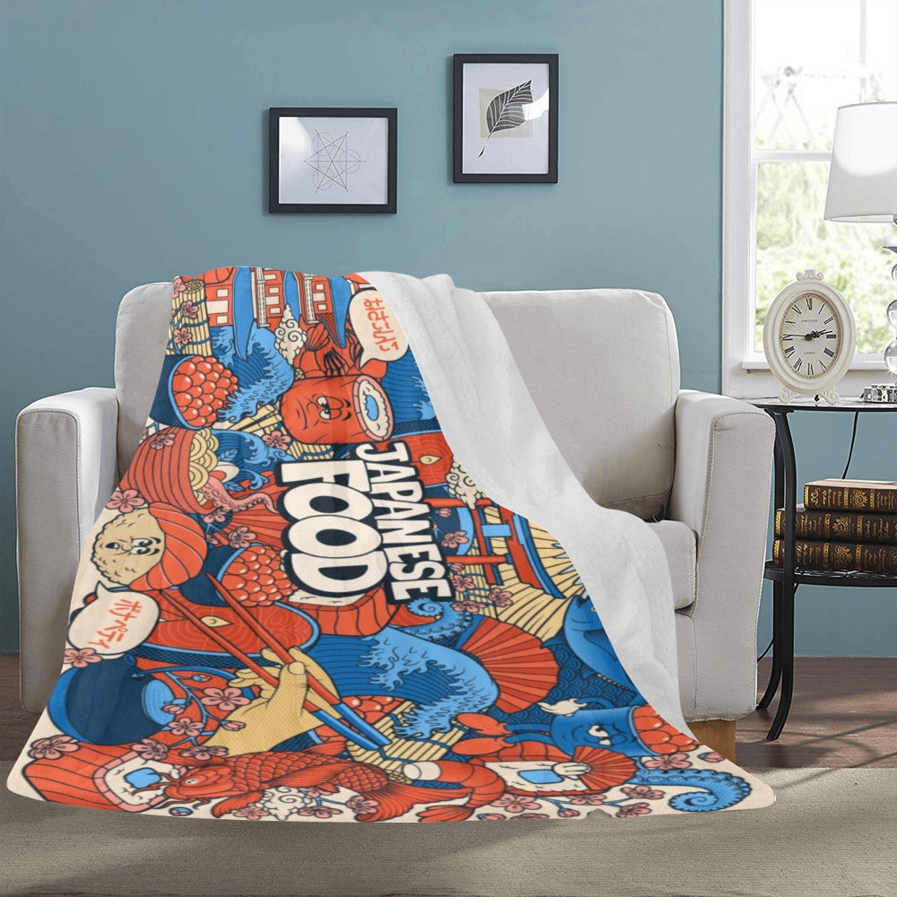 Japanese Food Ultra-Soft Micro Fleece Blanket 60"x80"