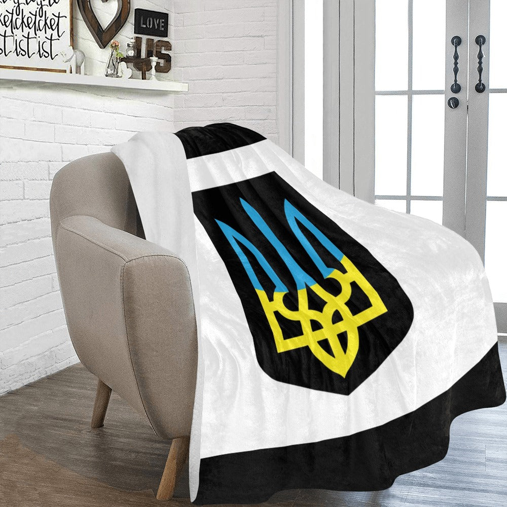 Ukrainian Emblem Ultra-Soft Micro Fleece Blanket 60"x80"