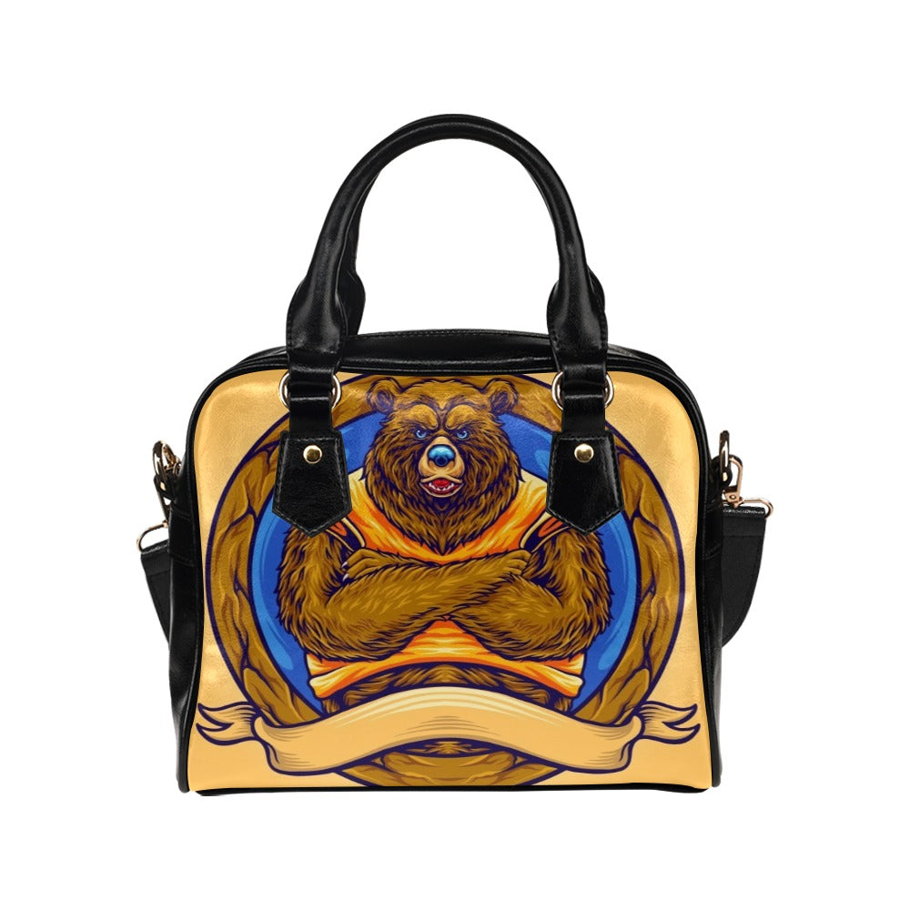 Grizzly Bear Shoulder Handbag