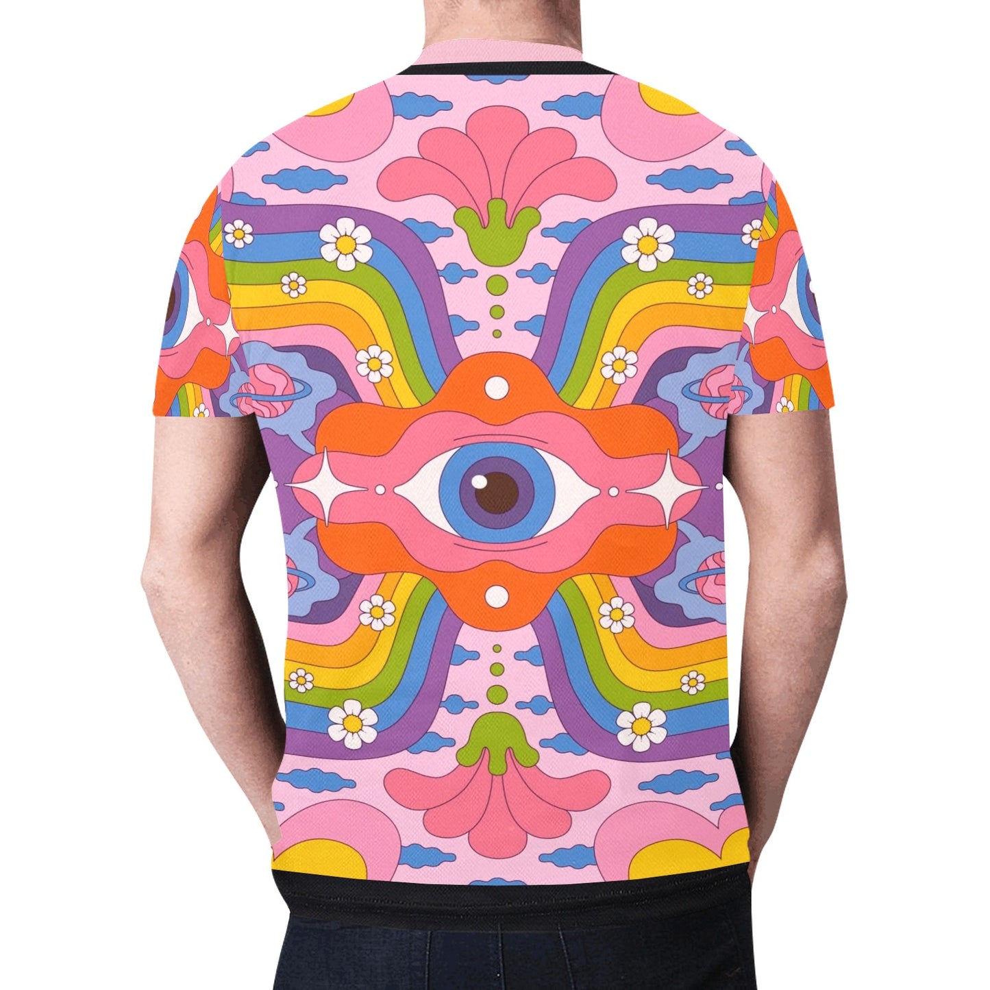 Hippie Flower Festival Gift New All Over Print T-shirt