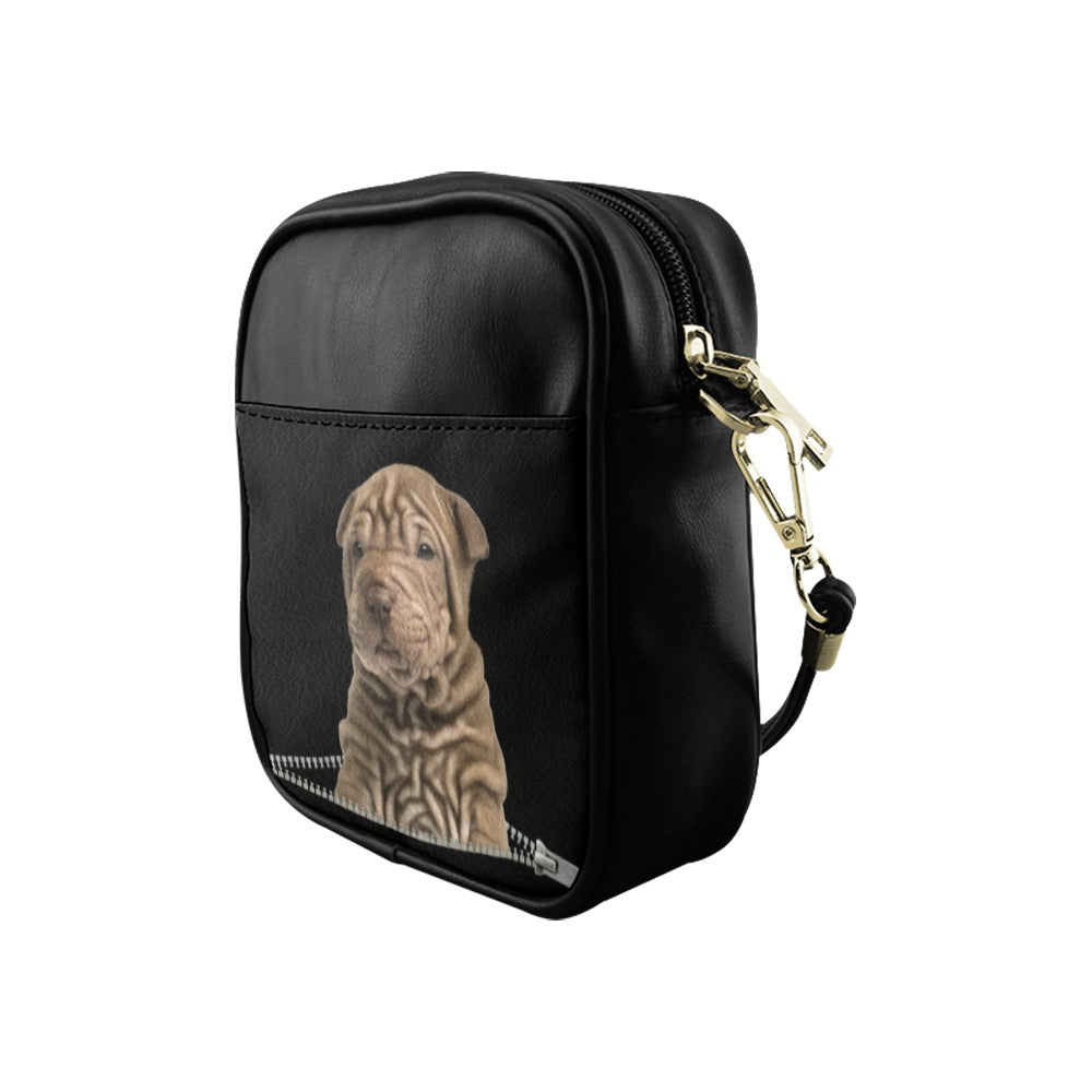 Shar Pei Zip Sling Bag