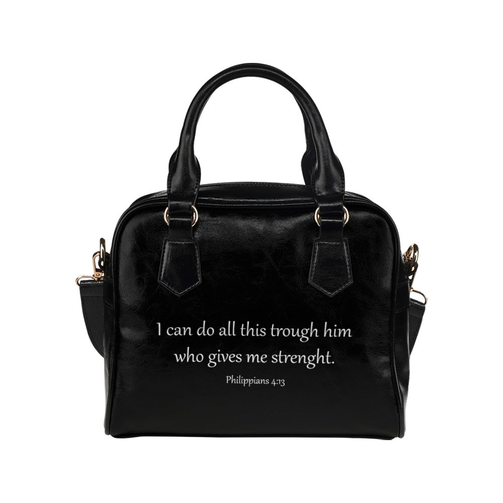 Philippians 4 13 Bible Verse Quote Jesus Christian Shoulder Handbag