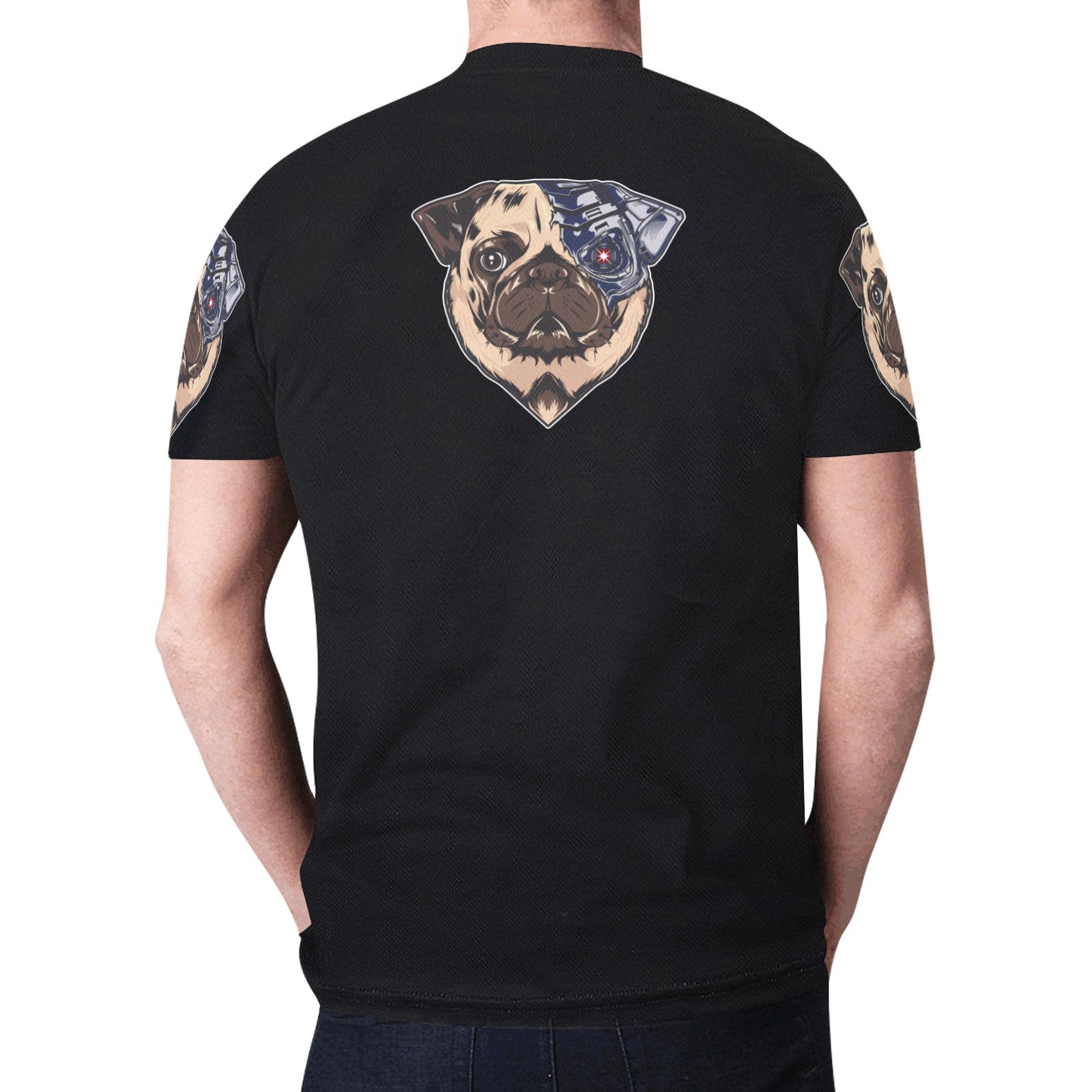 Cool Pug Dog Robot New All Over Print T-shirt