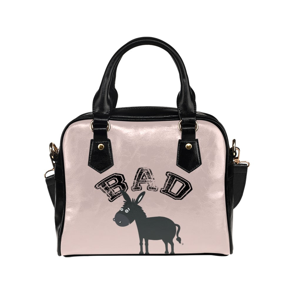 Bad as Funny Donkey Jackass Sarcastic Graphic Novelty Shoulder Handbag