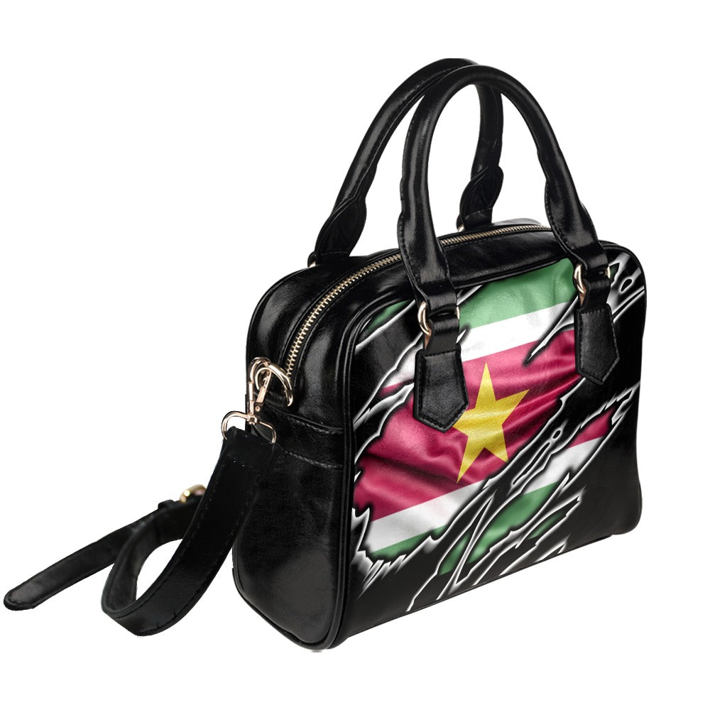 Flag Suriname patriot love Shoulder Handbag