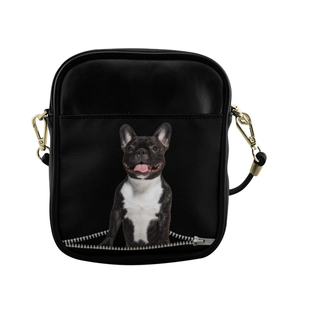 French Bulldog Zip Sling Bag